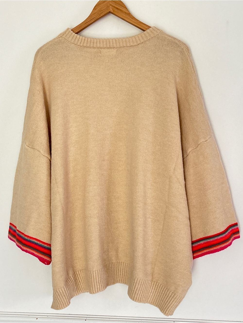 Easel Plus Crewneck Floral Sweater Size 2X Neutral Cozy Chic Boho * E10 - Picture 12 of 16